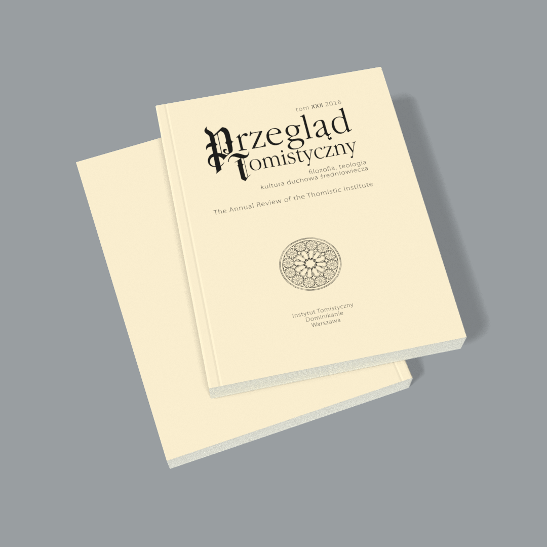 Przegląd Tomistyczny, tom XXII 2016