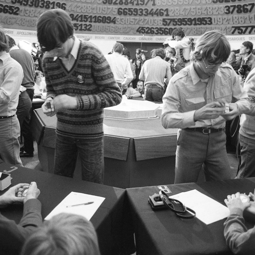pierwsze zawody w układaniu kostki Rubika Paryż 1981