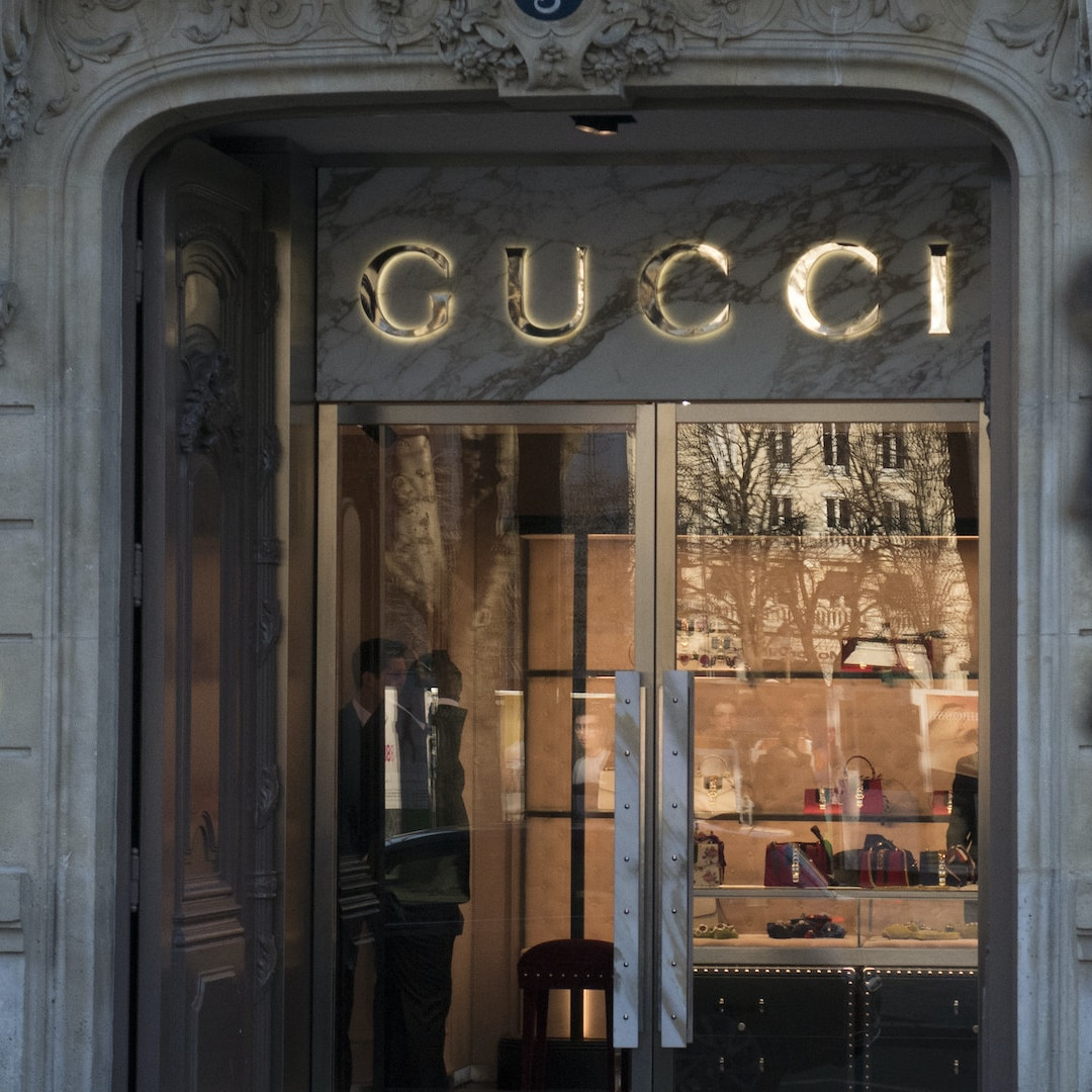 Witryna sklepu Gucci