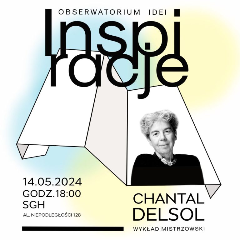 Zaproszenie na wykład mistrzowski profesor Chantal Delsol