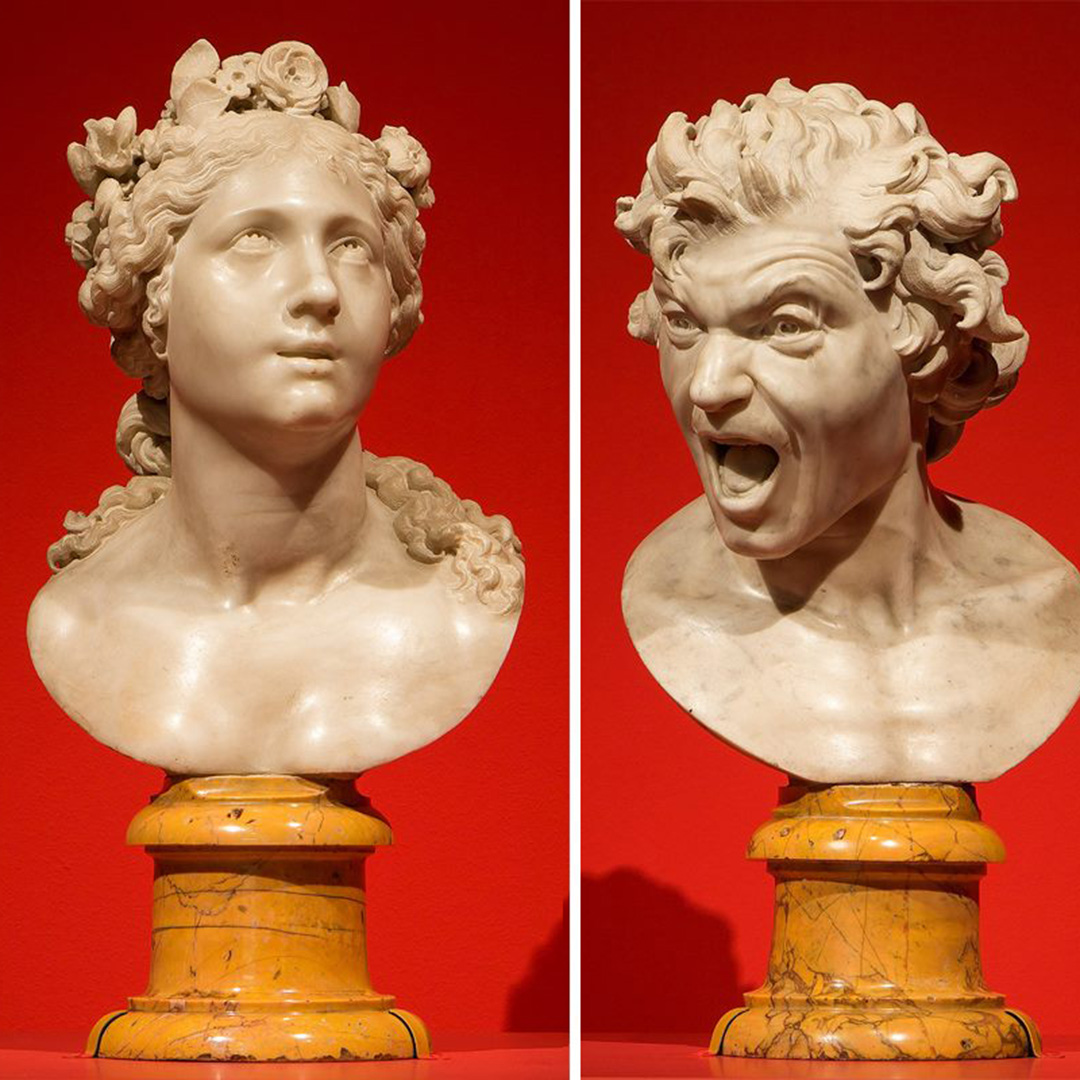 Giovanni Lorenzo Bernini, rzeźby "Błogosławiona dusza" i "Przeklęta dusza"
