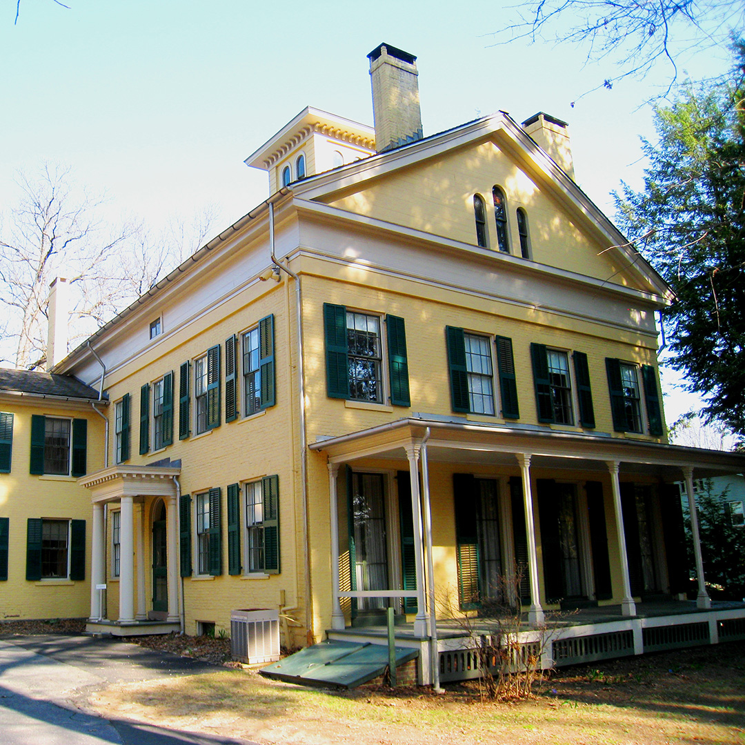 Dom rodzinny Emily Dickinson. Dziś muzeum poetki. Amherst w stanie Massachusetts.