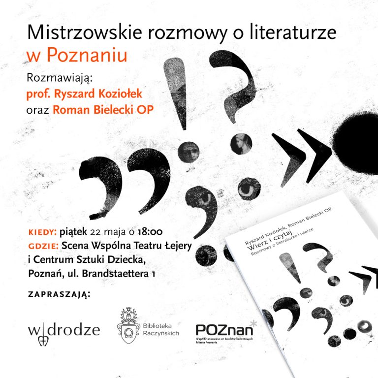 Mistrzowskie rozmowy o literaturze w Poznaniu